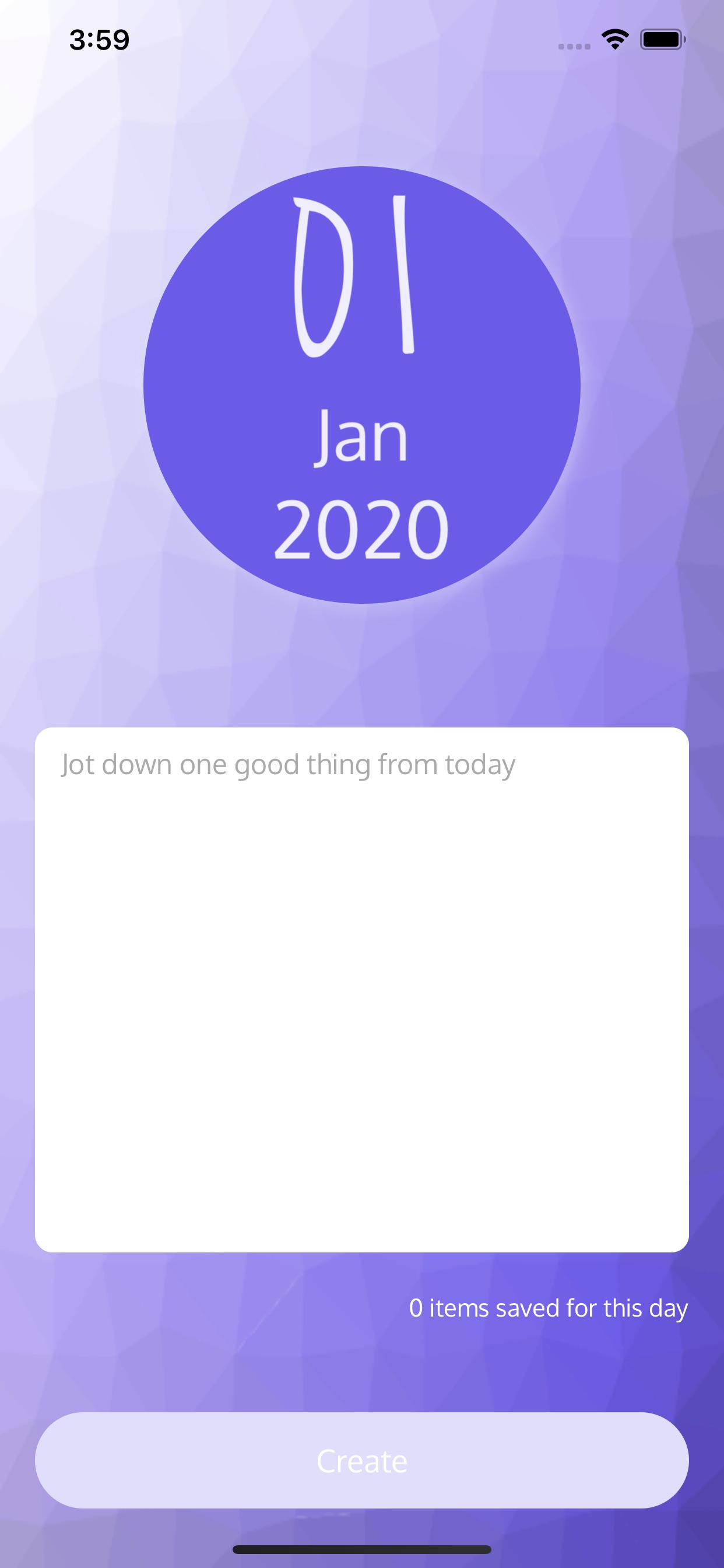 One Good Thing Screen